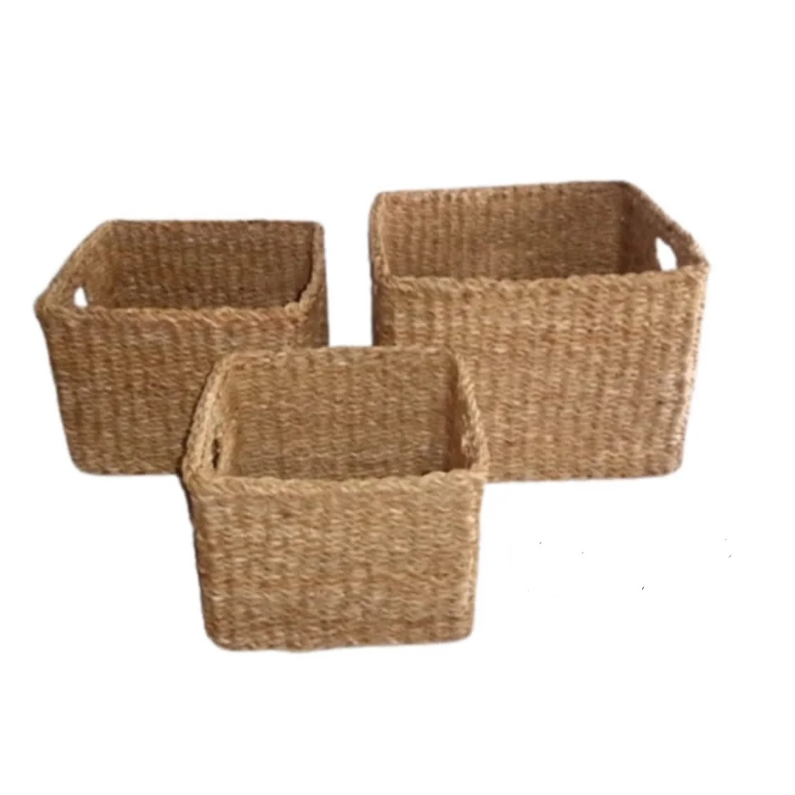 Handmade Laundry Basket & Other Use Seagrass Basket Customized MOQ Best Quality Low Price Natural Seagrass Basket