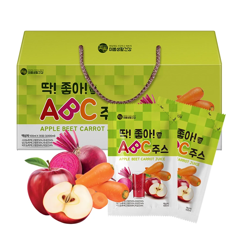 Made in Korea 2100ml ABC Juice Made in Korea Beauty drink 30 sachets gift set Factory wholesale at low price