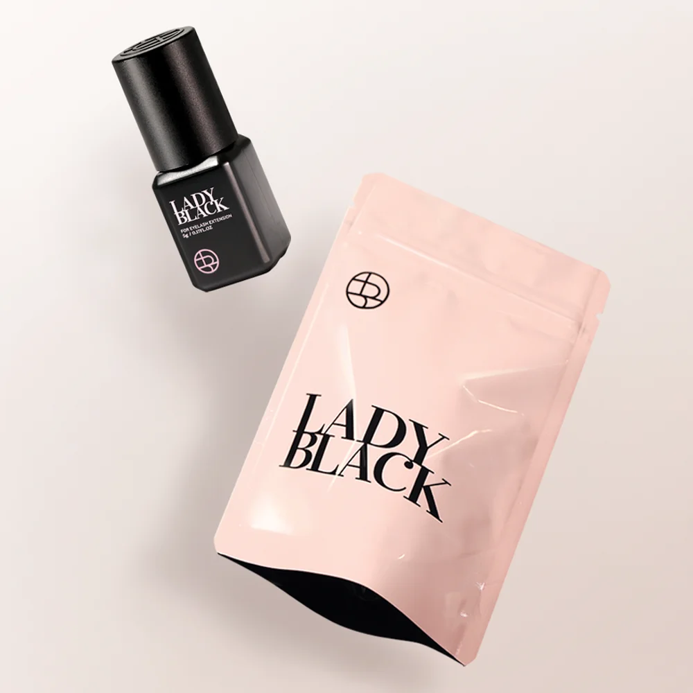 Daejin Global Lady Black Eyelash Extension Glue 5g 10g Fastest Drying Dark Black Strongest Lashes for False Eyelashes Adhesive