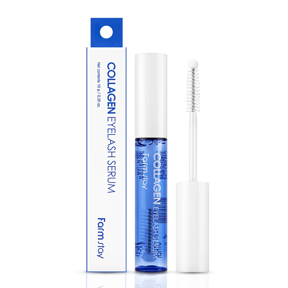 Wholesale High Quality Korean Beauty Brand FARMSTAY Collagen Eyelash Serum for eyelash care nourishing