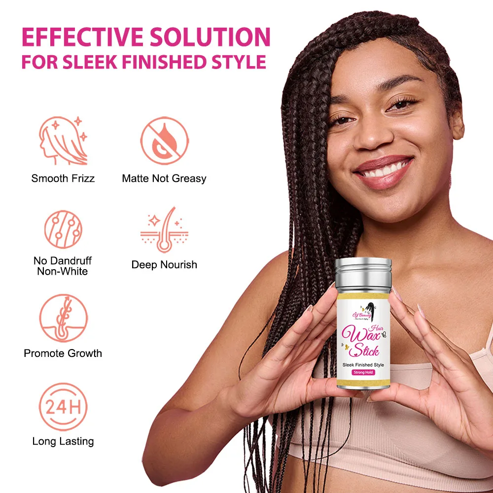 Hair wax stick keep the edge control make the hair look neat non -greasy style