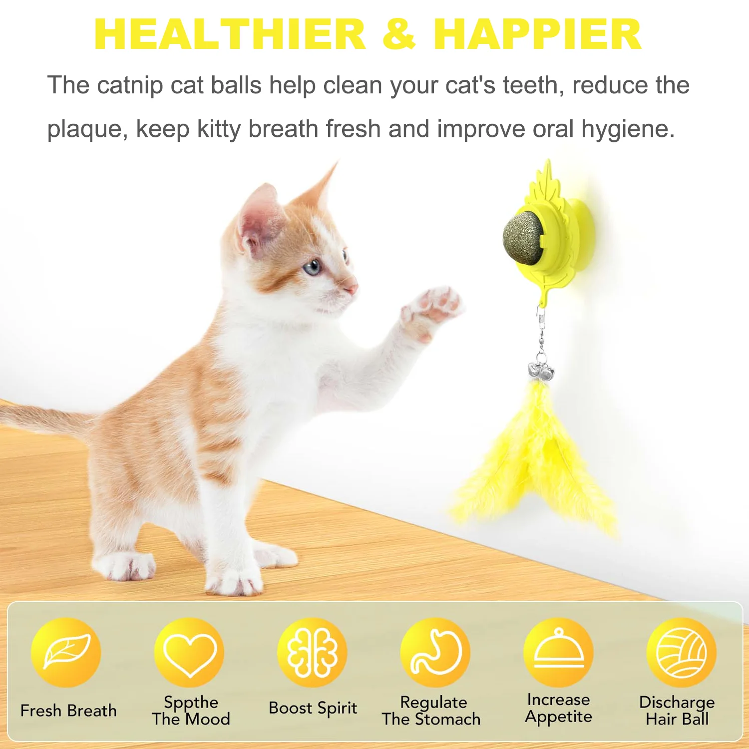 2024 Customized Silicone Catnip Ball of Toy For Cat Manufacturer Interesting and Interactive Pet Toys with Catnip for Play Ball