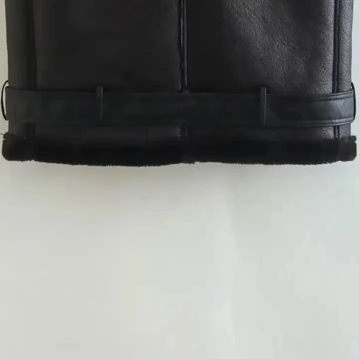 Wholesale OEM New Design Fashionable Velvet lined Women Vest Leather Durable Soft Casualwear Women Vest Top Selling Women Vest