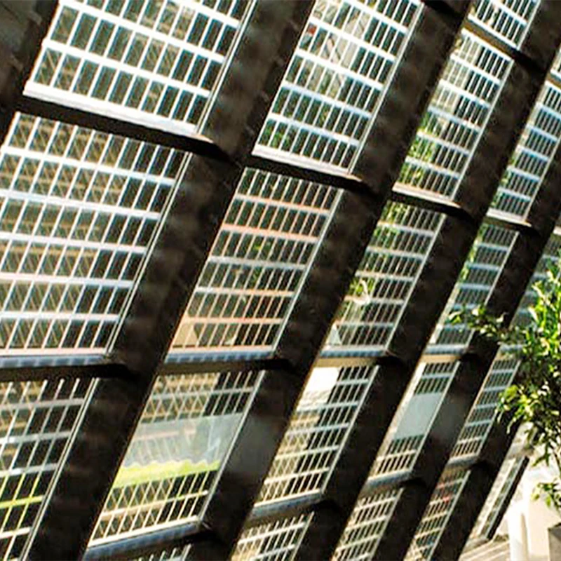 Yangtze solar 200W optional Transparency hjt bipv glass photovoltaic module