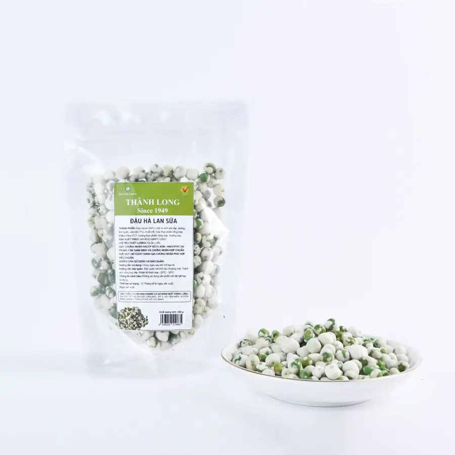 Peas soaked in milk Green Peas Human Food Thanh Long Snacks High Quality HACCP Certificate OEM/ODM From Vietnam Manufacturer