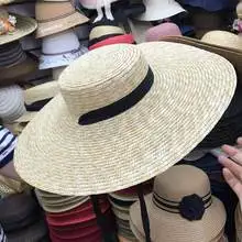 [HOT - DEAL] - Stylish Wheat Straw Hat/ Lightweight Wide-Brim Summer Hat for Women/ Great for Beach and Outdoor Wear from VN