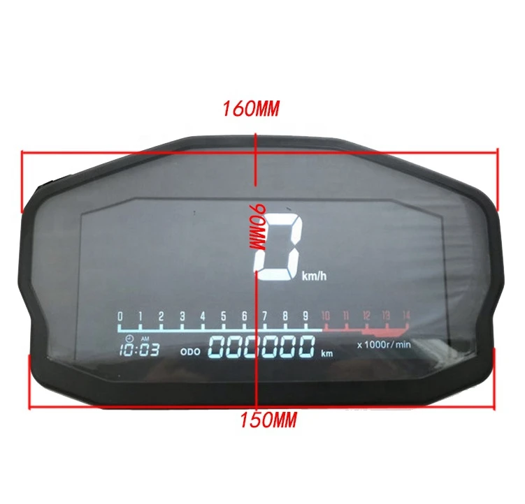 Universal Modified Motorcycle Meter Good quality T16 Water Temperature And Digital Meter