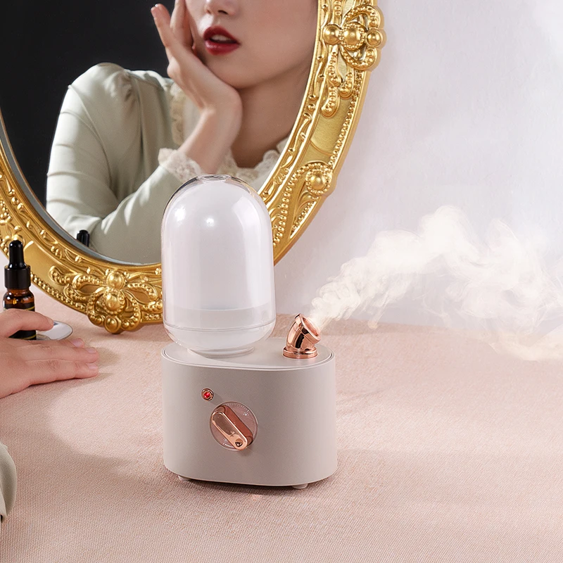 Smart Cool USB Mist Sprayer Humidifiers for Bedroom/Office/Car/Babyroom Aroma Diffuser Small Personal Humidifier with LED light