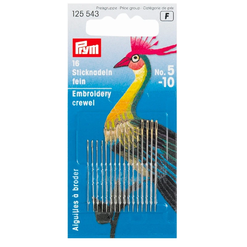 Иглы для вышивки крестом Prym 125543 иглы ручного шитья и вышивания крестиком ткани