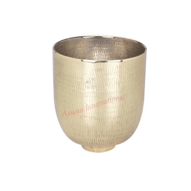 Brass  Candle Jars Copper Finished  Containers scented Soy Wax Customize logo candle tins handcrafted from India