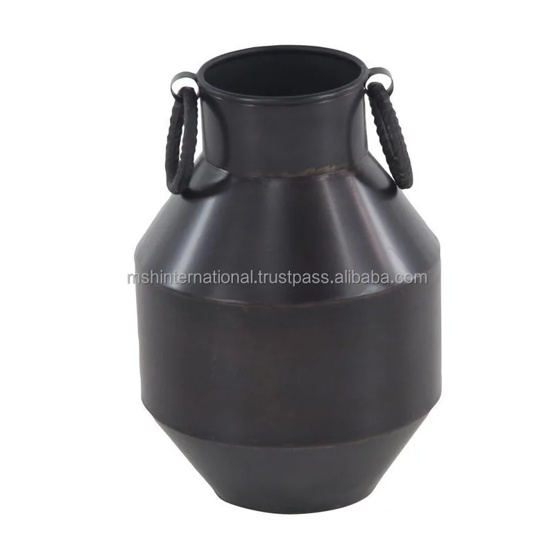 European style flowerpot antique finish gold iron vase rustic decor wedding ornaments vintage metal flower vase