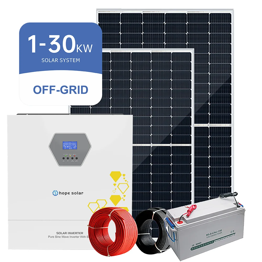Complete package 6kw solar off grid power storage battery system 6kw PV plant for sale