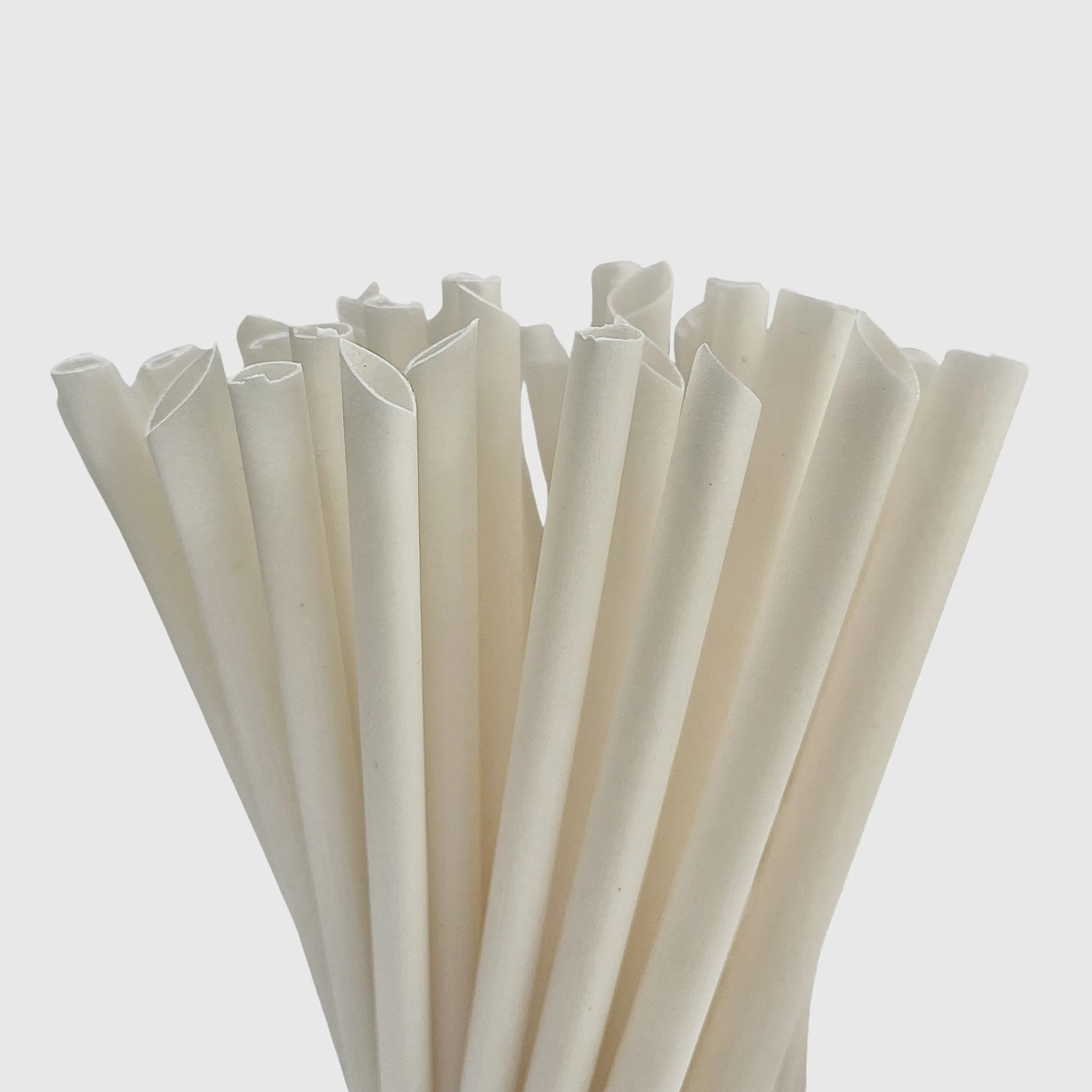 Low-priced High-Quality Wholesale Biodegradable Straws Rice Straw natural plant fiber Travel Straws Tea Drinking Paper