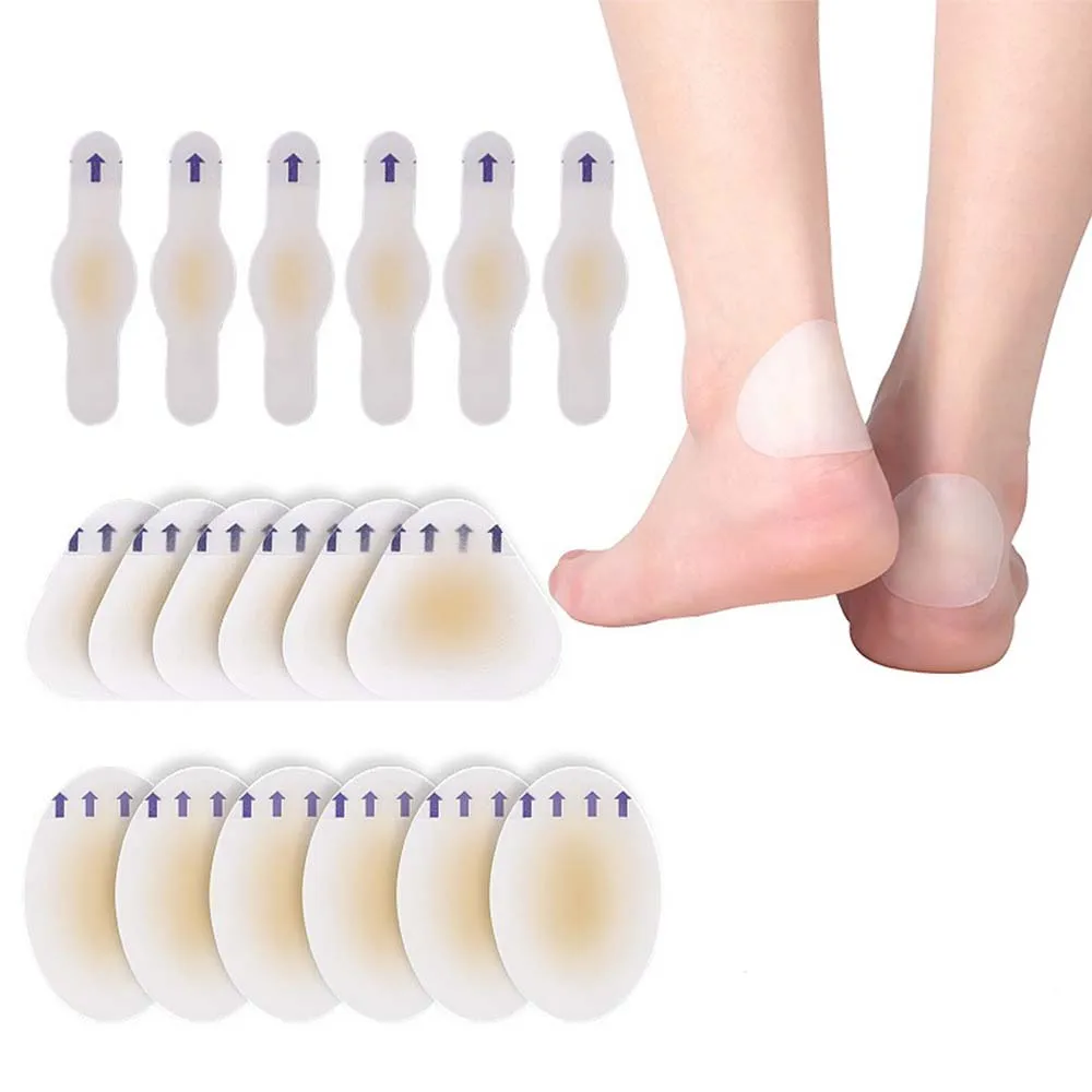 Hydrocolloid Gel Shoes Soft Pads Blisters Stickers Corns Calluses Friction Pressure Spots Relief Heel Pain Blisters Stickers