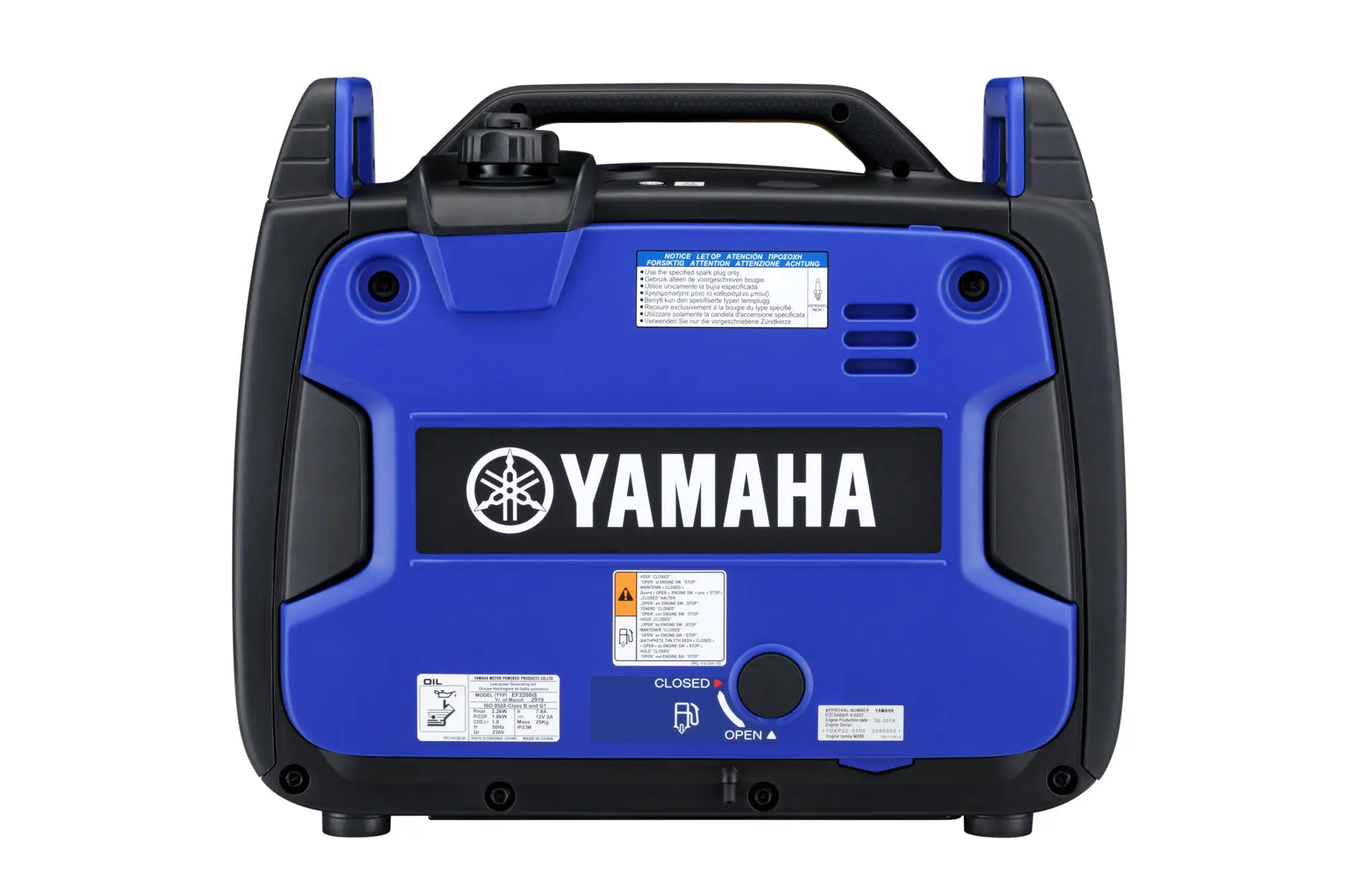 2.2 kv 120v Yamaha ef2200 Inverter Generator 2200 Watts Blue with CO Detector