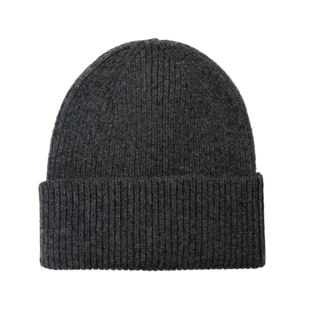 Wholesale Cheap Pure Color Black Unisex Bonnet Winter Warm Beanie Cap Men Knitted Hat Women