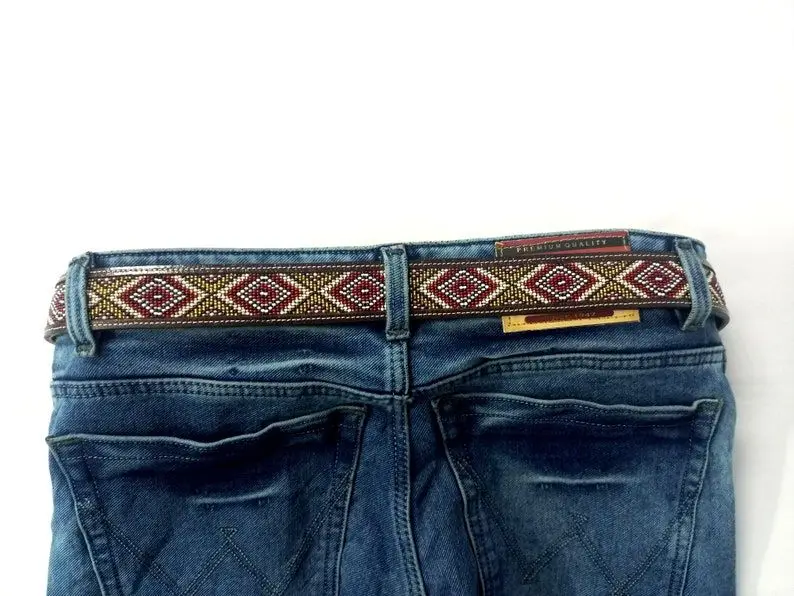 Best Quality Custom Made Genuine Western Leather Beaded Belt With Stud Design Manufacturer Exporter From India man and woman