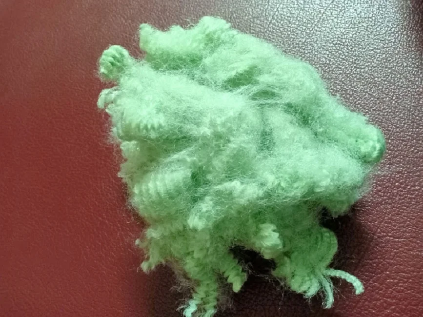 Low Price Recycled Hollow Fiber 15D HS Green Polyester Staple Fiber A Grade GRS fiber from Vikohasan Vietnam