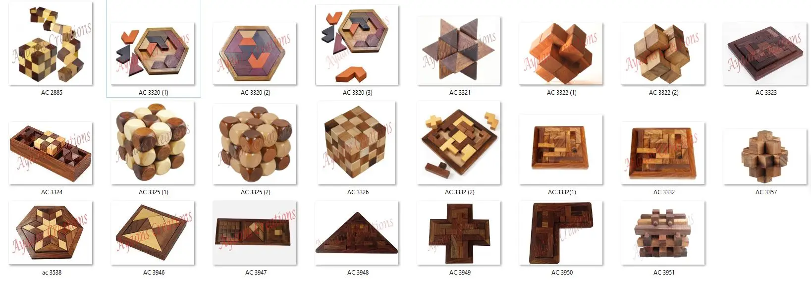 Ayaans Creations 2-Inch Wooden Snake Puzzle for Weddings Education Automotive Promotions Welcome & Thank You Gifts