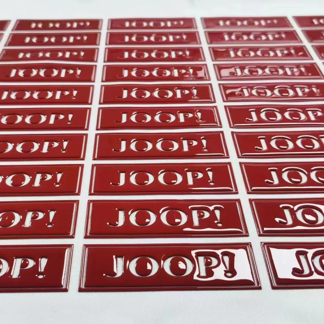 Custom Logo Offset Raised tpu Embossed Heat Transfer label Sticker for Clothes and Garment Neck Label