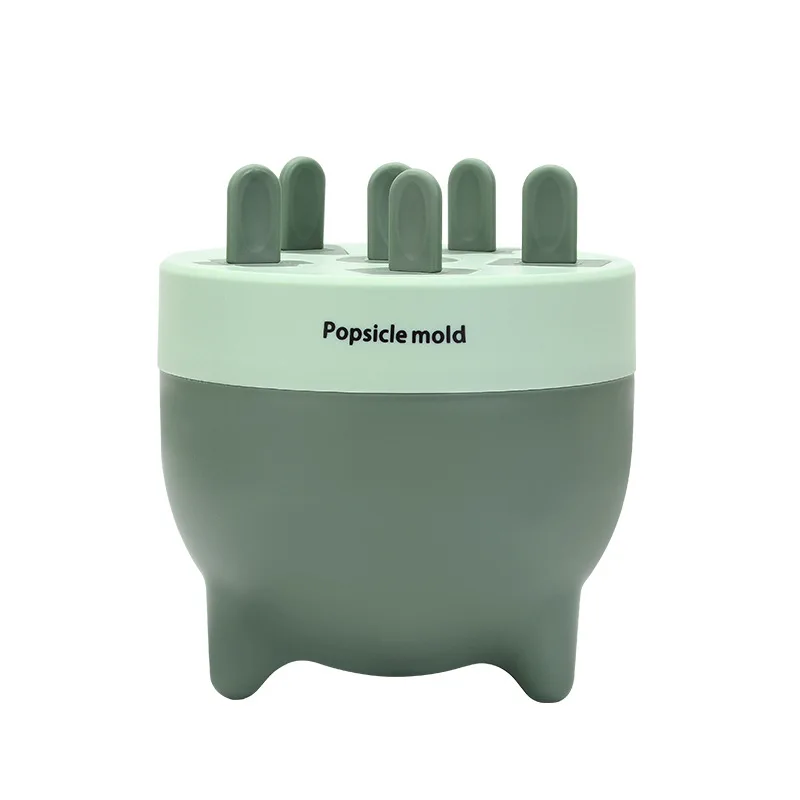 New 2022 Wholesale Top 6 Pieces New Design Fruit Stick Plastic Pop Ice Cream Mold BPA Free