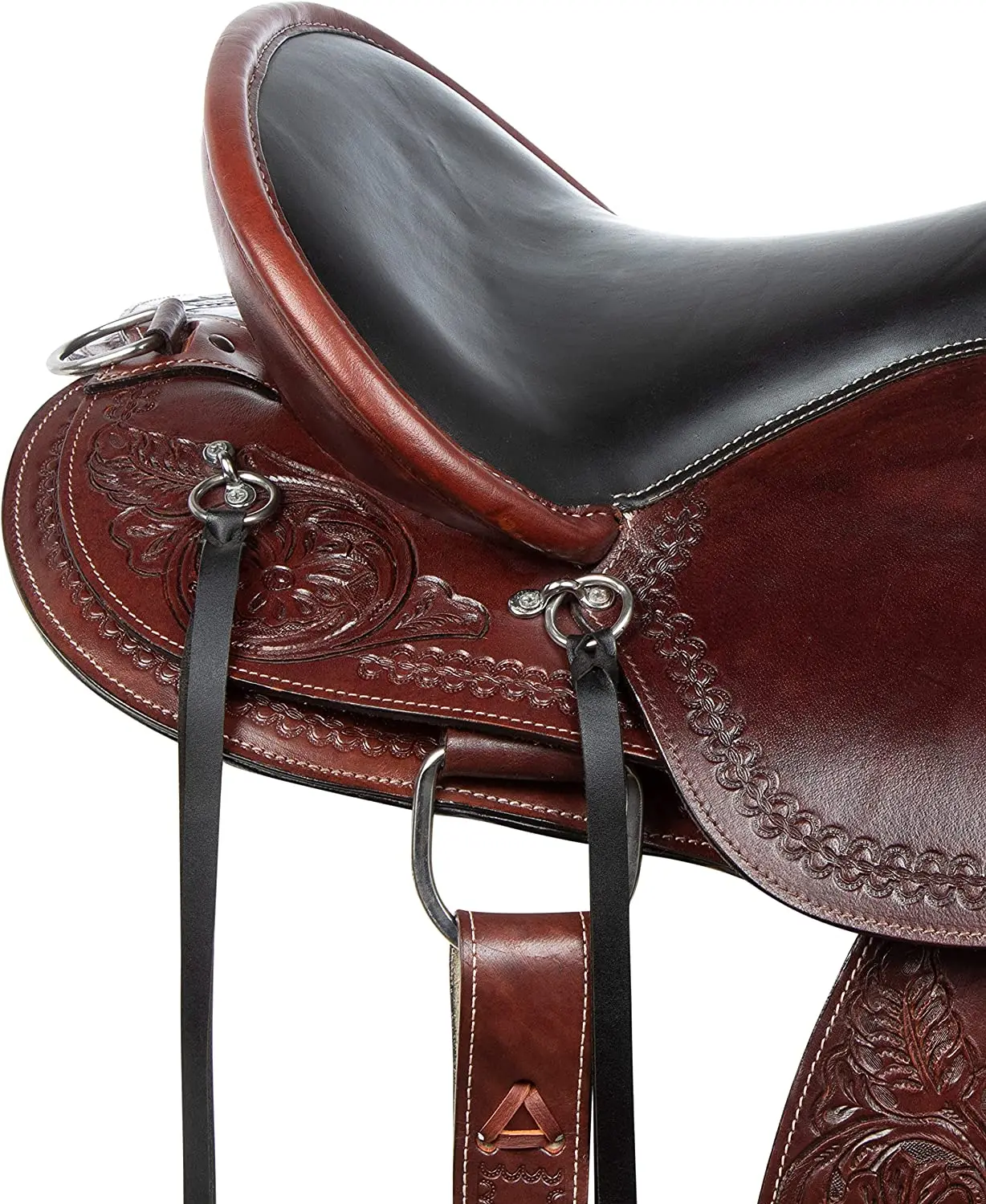 Premium Quality Western Leather Horse Saddle With Matching Tack Set Genuine Barrel English Racing