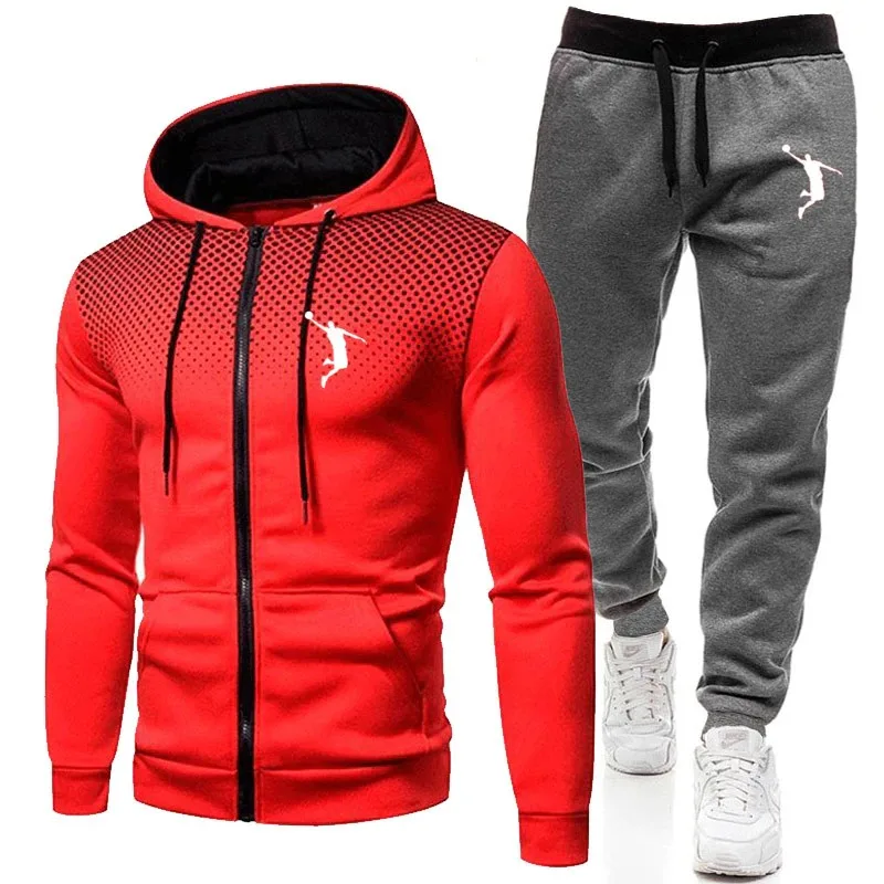 custom mens 2 piece cargo pants set tracksuits