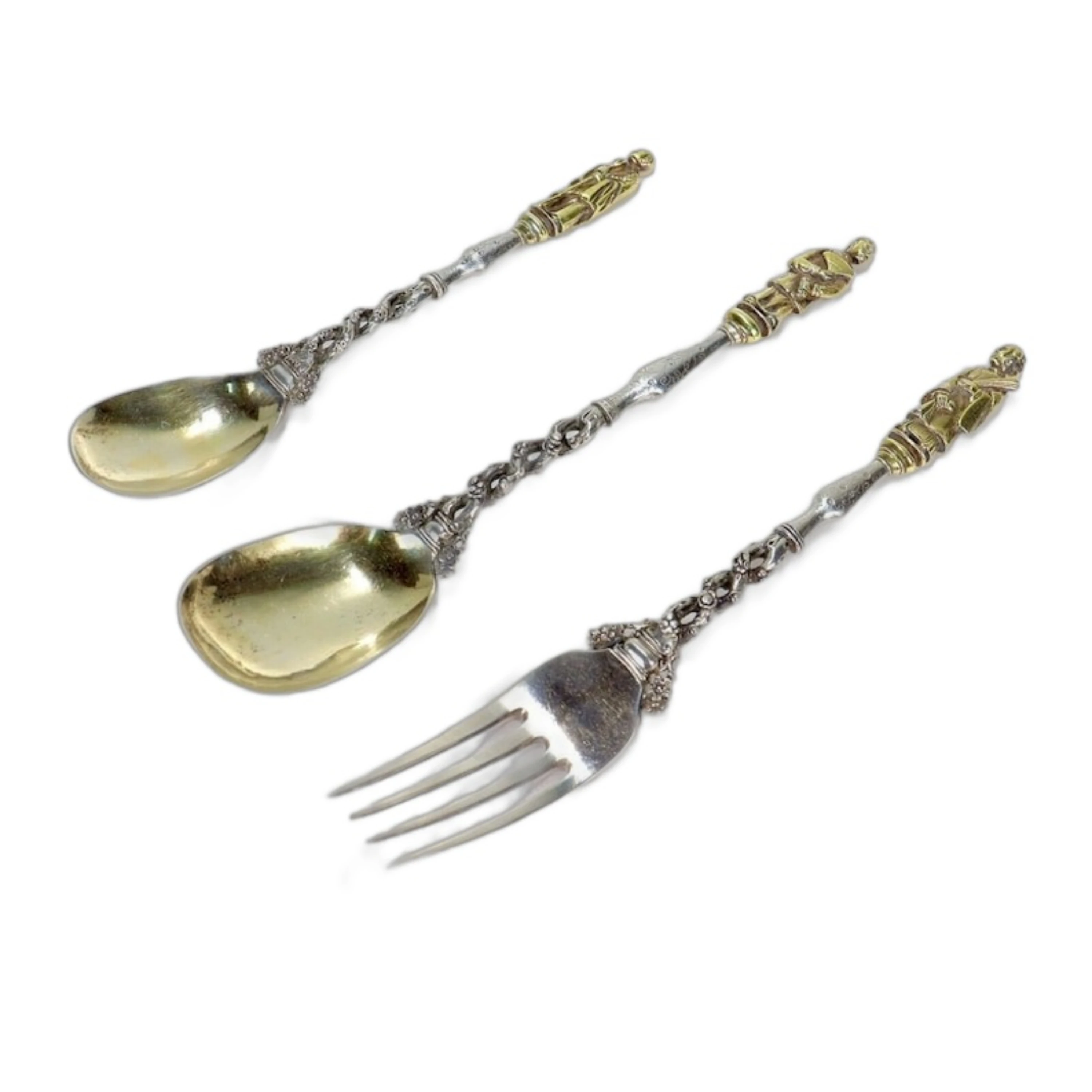 Durable Products Factory Direct Sale Bulk Luxury Gold Stainless Steel Service Knife Fork Spoon Serving Flatware Set for Wedding