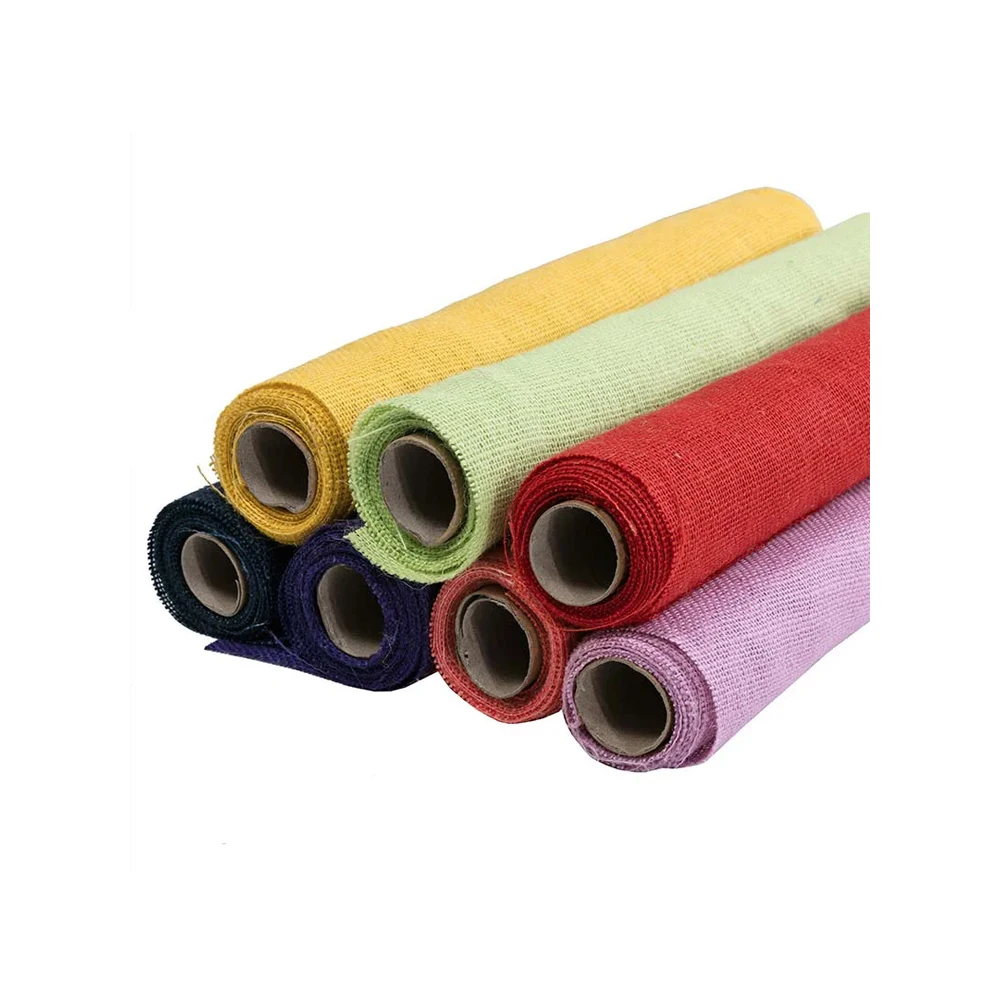 Customizable Natural Jute Rolls for Upholstery Bag Making and Craft Projects Strong and Versatile Fabric Biodegradable