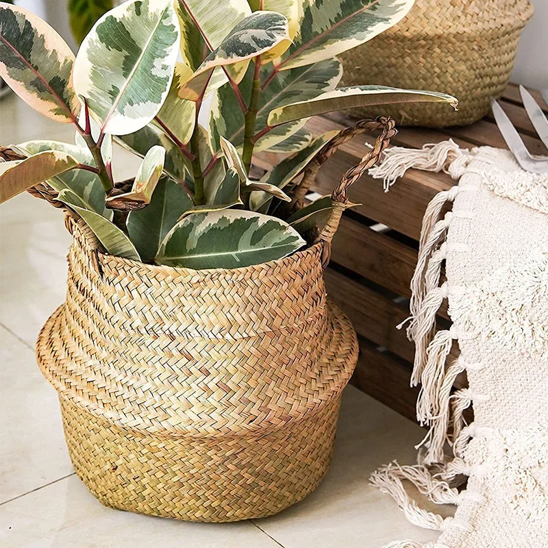 Cheap Fabric Clothing Laundry Basket Seagrass Wicker Storage Basket