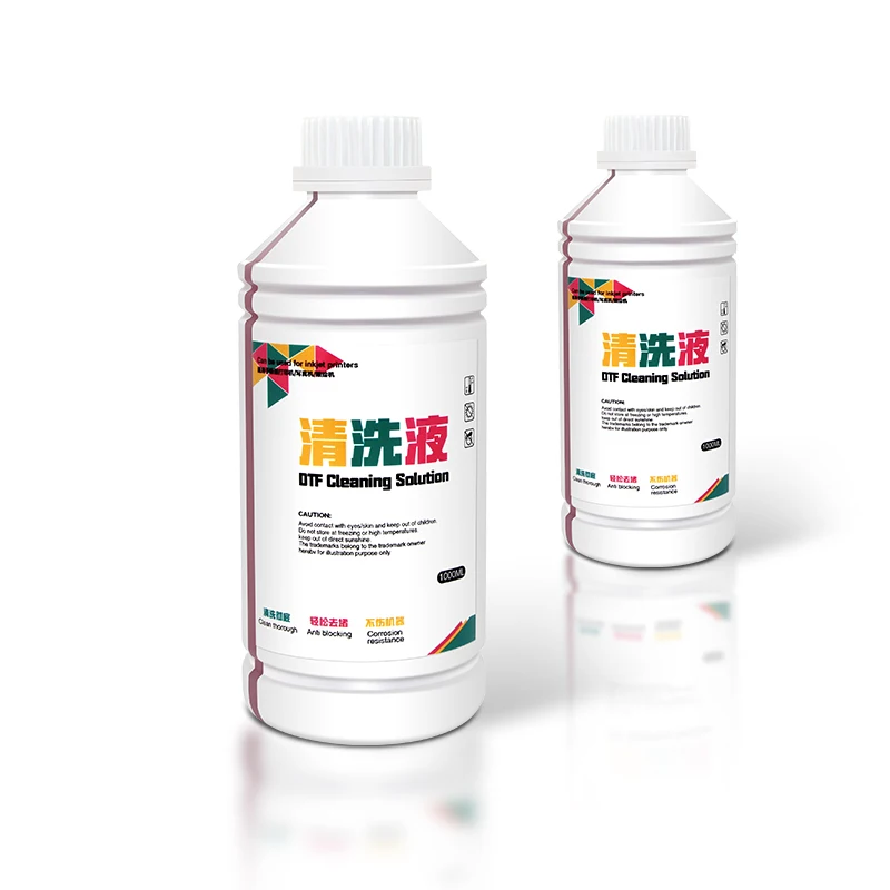 High Quality Low Price 1000ml Dye Ink DTF Ink Cleaning Solution Moisturizing Solution for Digital Inkjet Printer for DTF Printer