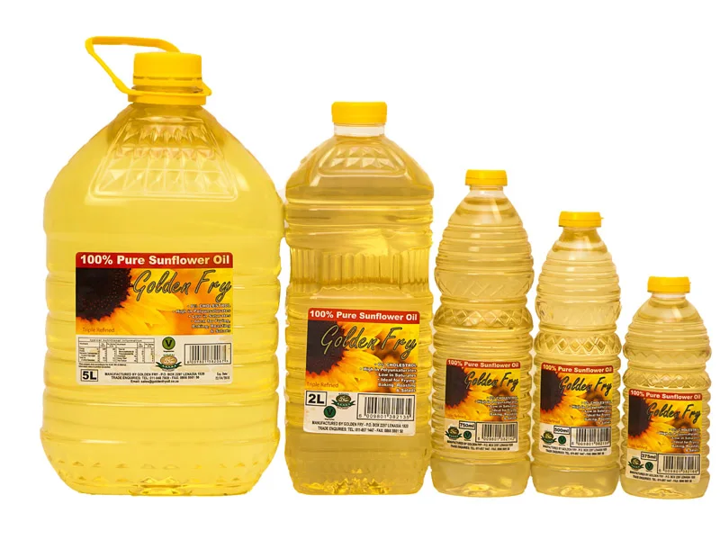 Best quality organic sunflower seed oil for cooking 5 litre plastic bottle from manufacturer hot sale sunflower oil