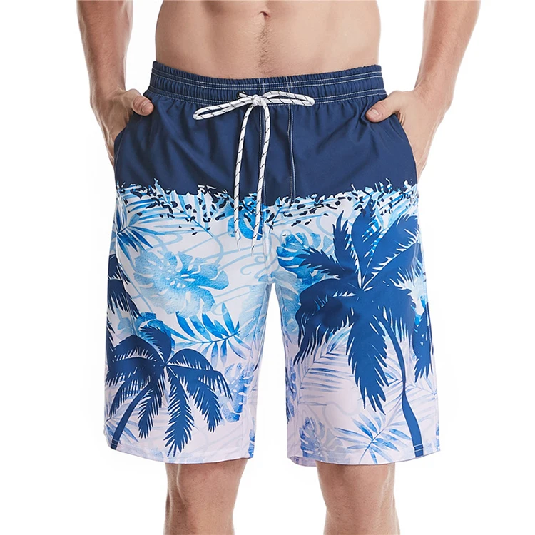 Wholesale Summer Nylon Printed Surfing Boardshort Quick Dry Wide Leg Swim Pants Shorts For Mens Beach