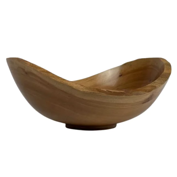 Dinnerware Bowls Acacia Wooden For Serving Delicious Pasta and Dessert Tableware Home Party Round Wooden Bowl