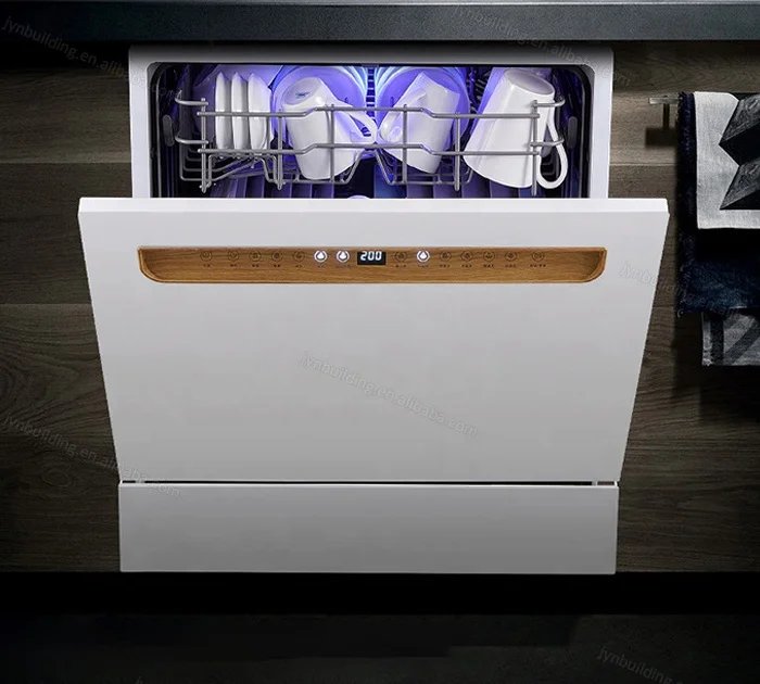 Large capacity fully automatic household hot air drying 12 sets of embedded disinfection variable frequency dishwasher