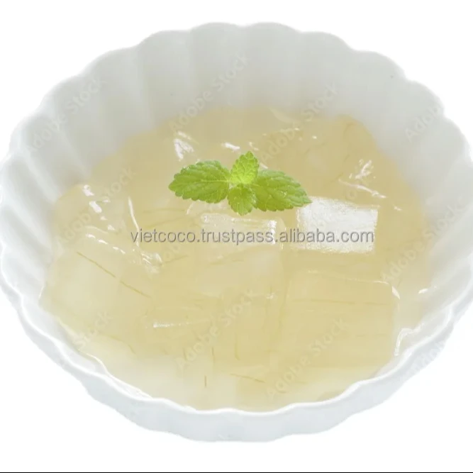 Soft Drinks fruits Cube Aloe Vera In Natural Light Syrup Jelly Cup Drink Beverage Fresh Natural Flavor No Additives