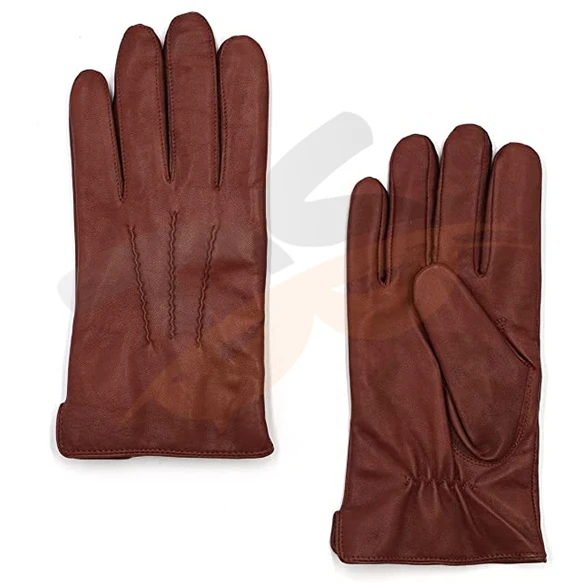 Mens Italian Sheepskin Leather Gloves Cashmere Lined
