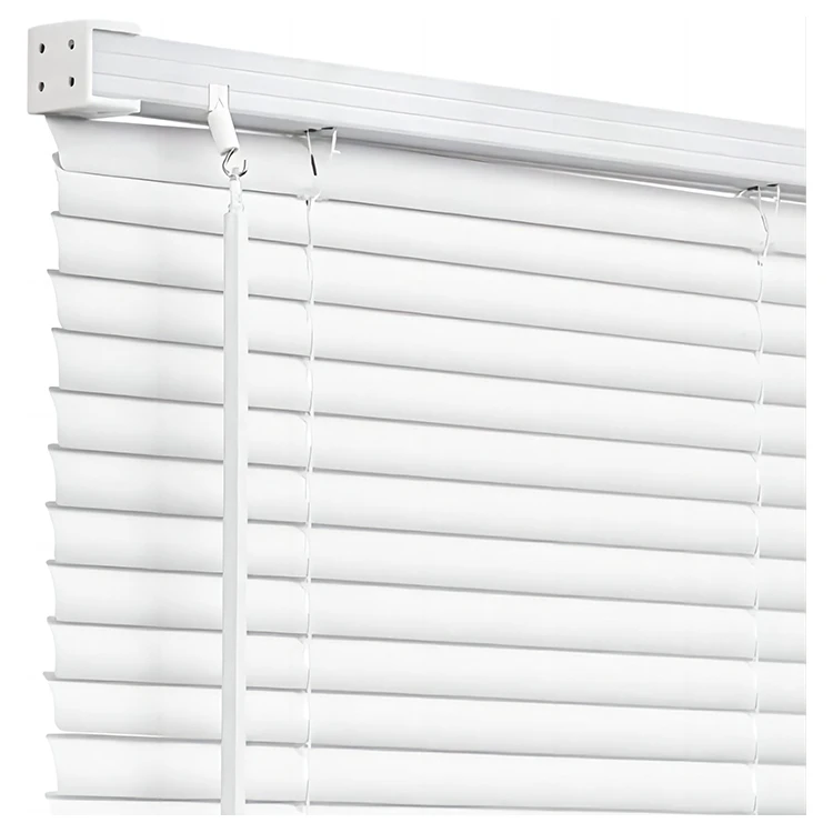 Electric/Manual Faux Wood Vinyl Mini Venetian Blinds PVC Venetian Windows Blinds Custom Vinyl Mini Blind for Window Cordless