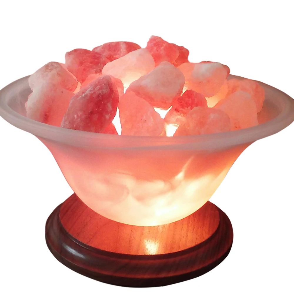 Natural Bowl Shape Himalaya Salt Lamp Night Light For Air Purifying Natural Decoration Crystal Salt Lamp For Sale