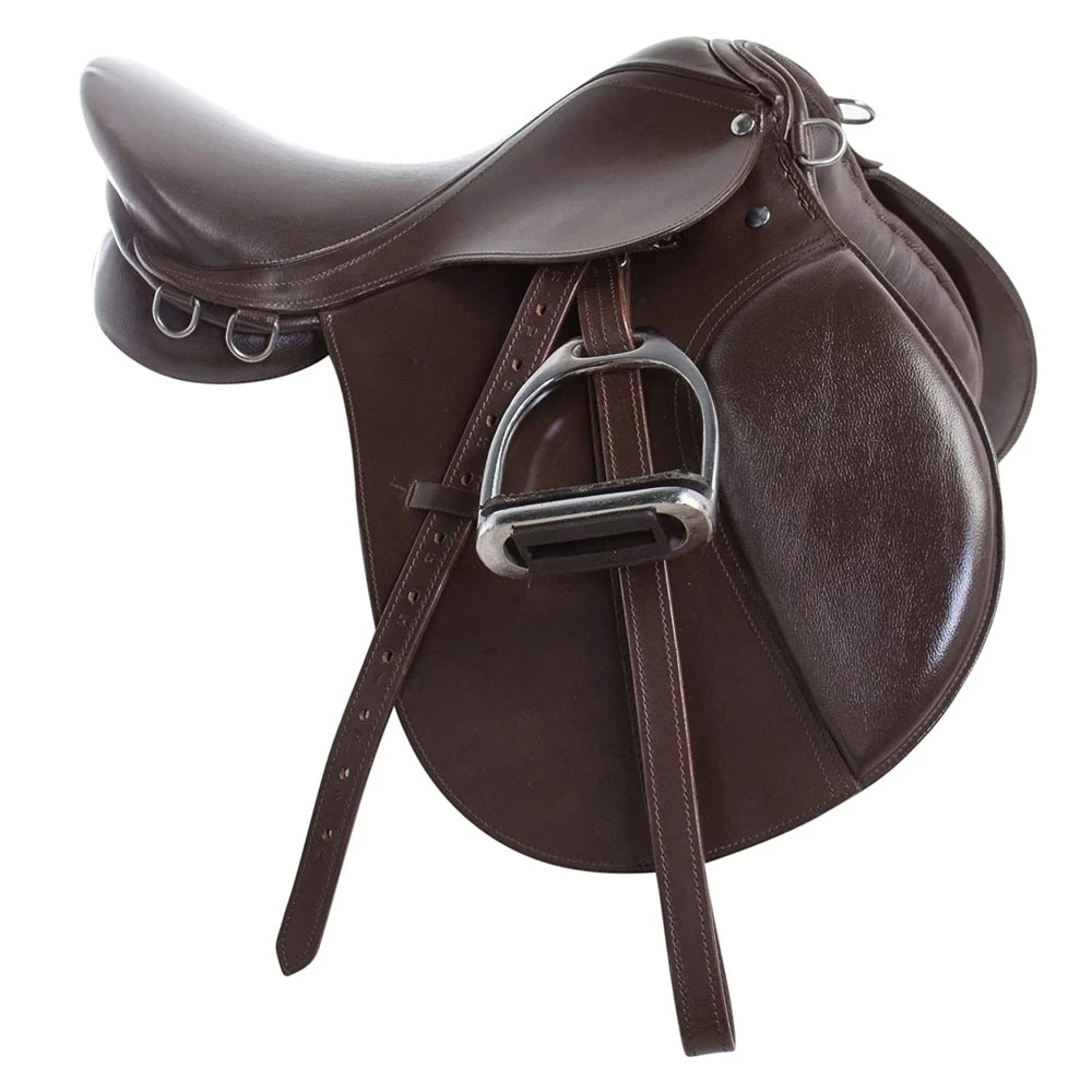 High Quality Horse Racing Saddle English Saddle Original Leather Horse Jumping Saddle In Solid Color