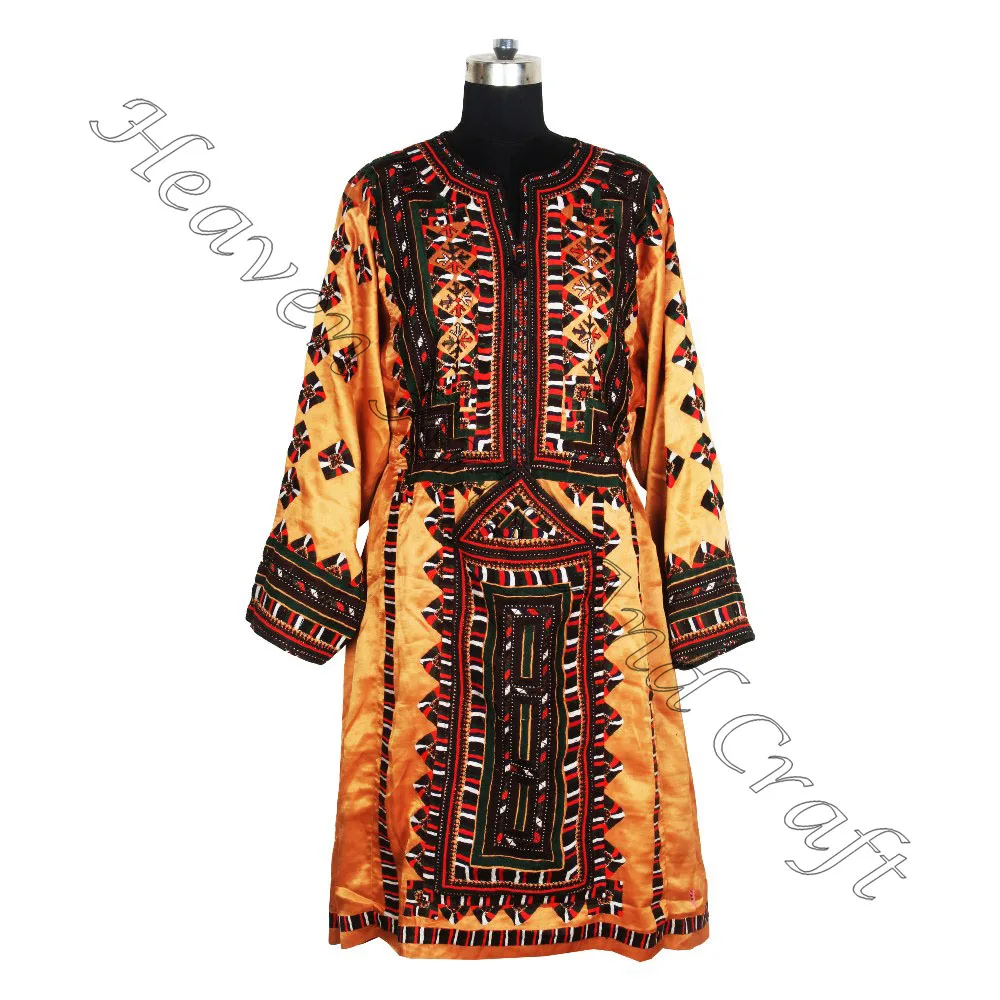 Real Handmade Balochi Tribal Ethnic Dress  collection of vintage hand embroidery banjara balochi dresses real afghan kuchi silk
