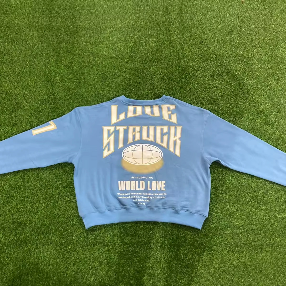 2024 New Style Crew neck Custom Printing  Oversize Crop Top Men Sweatshirt / Wholesale  New Winter Collection Unisex Sweatshirt