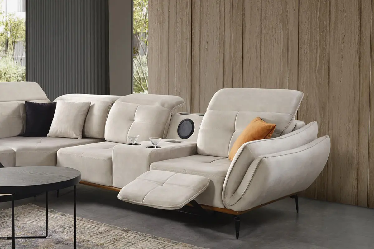 wooden Sofa Armchairs corner set Living Furniture Wholesale Couch Velvet Seat Set Style Fabric Packing Room (ider Luna)