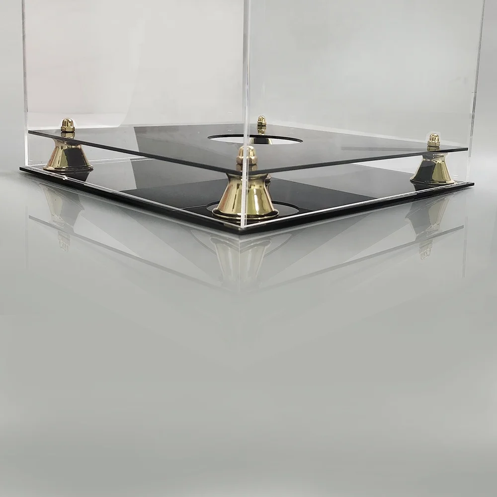 Wholesale UV Protection Transparent Acrylic Football Basketball Golf balls Display Box