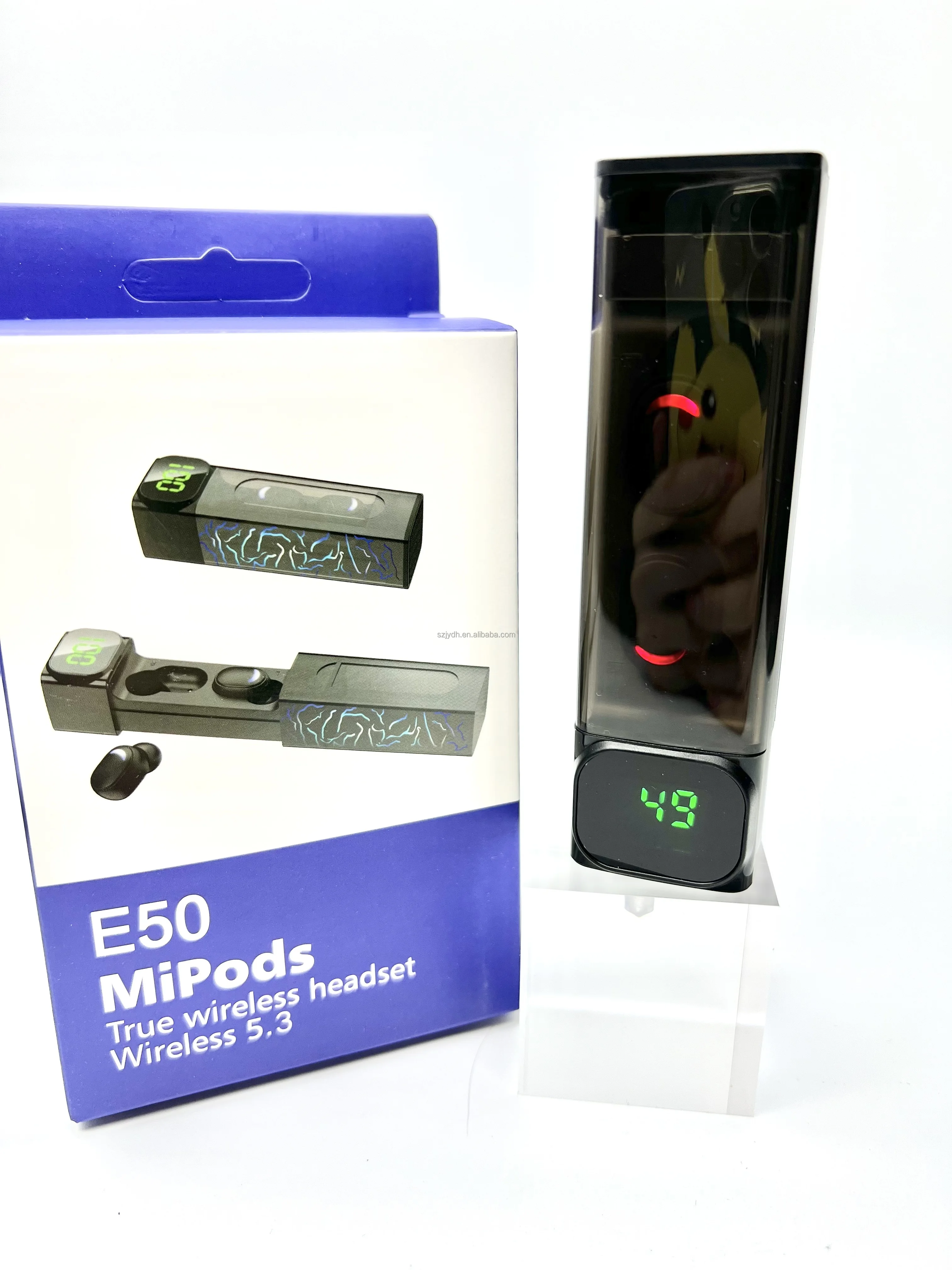 Best quality in ear headphoneE50 TWS BT Earphones Wireless Headphones Sports Wireless Headsets Pk a6s f9 M10 earbuds pro5 gaming