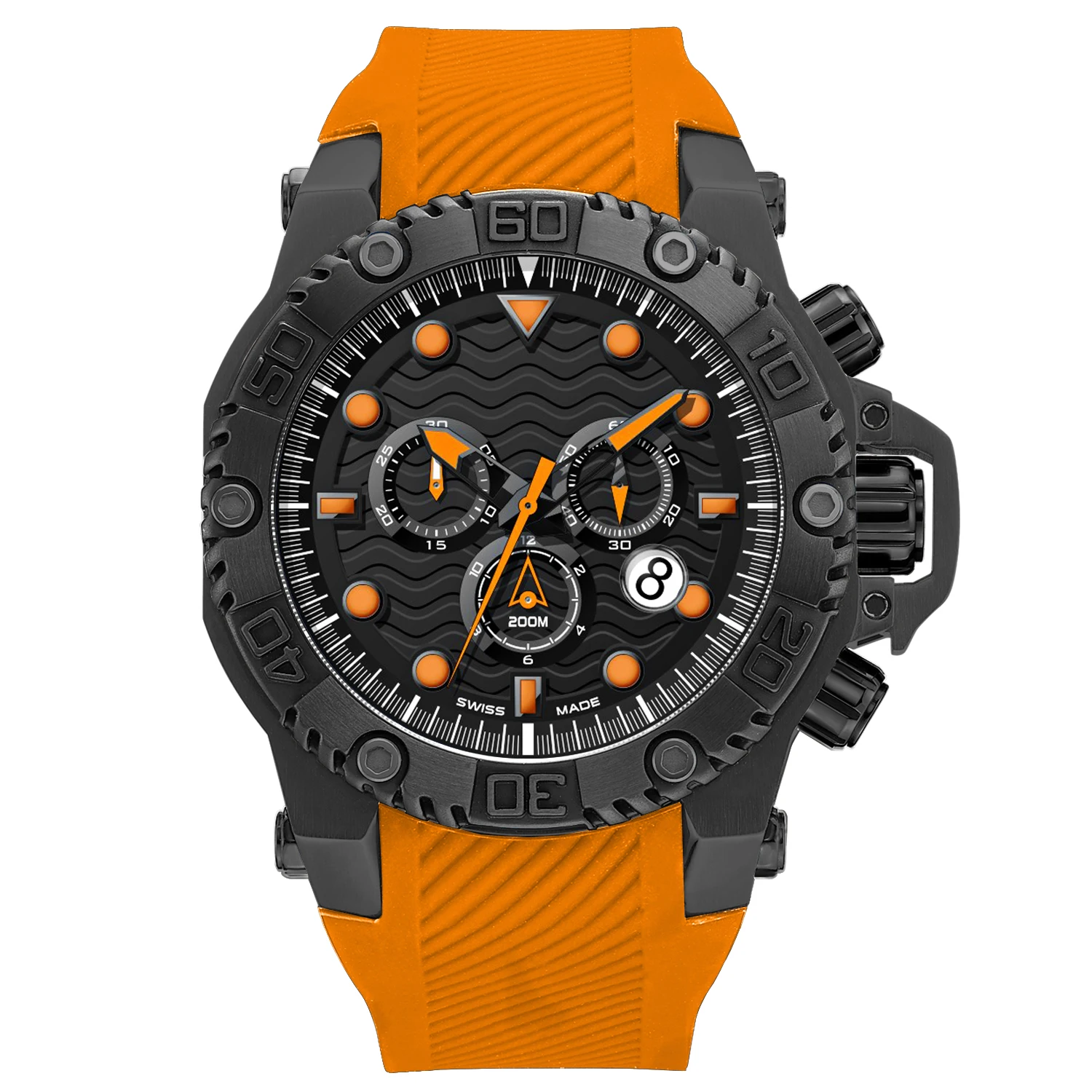 Manufacturer custom made watches Stainless Steel Case Dive Wrist Watches jam tangan Luxury Sports Watch for men free shipping