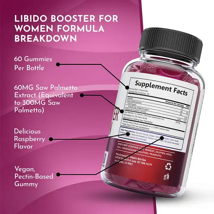 Dr Formulas Libido Support libido Booster Gummies for Women with Horny Goat Weed Extract with Maca Epimedium Icariin