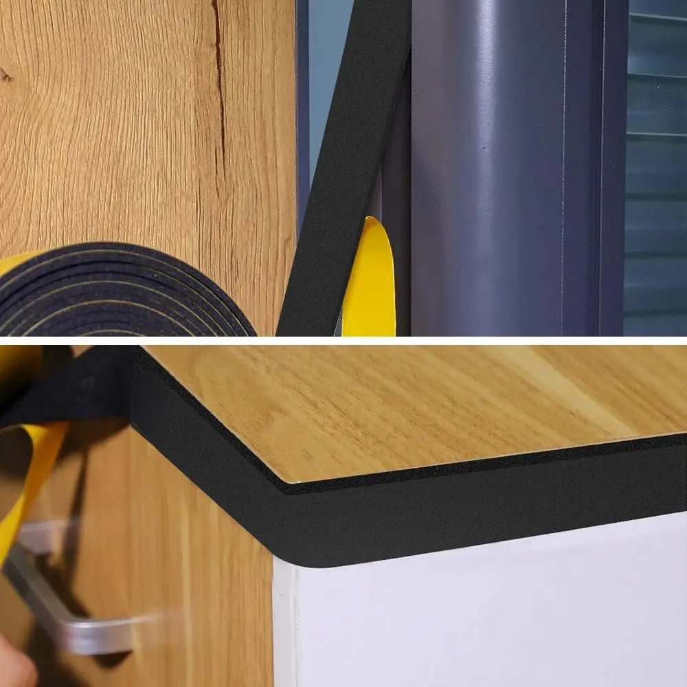 Adhesive Rubber Strip Bunnings Door and Window Insulation Tape,Weather Stripping Foam Seal Tape Density Adhesive