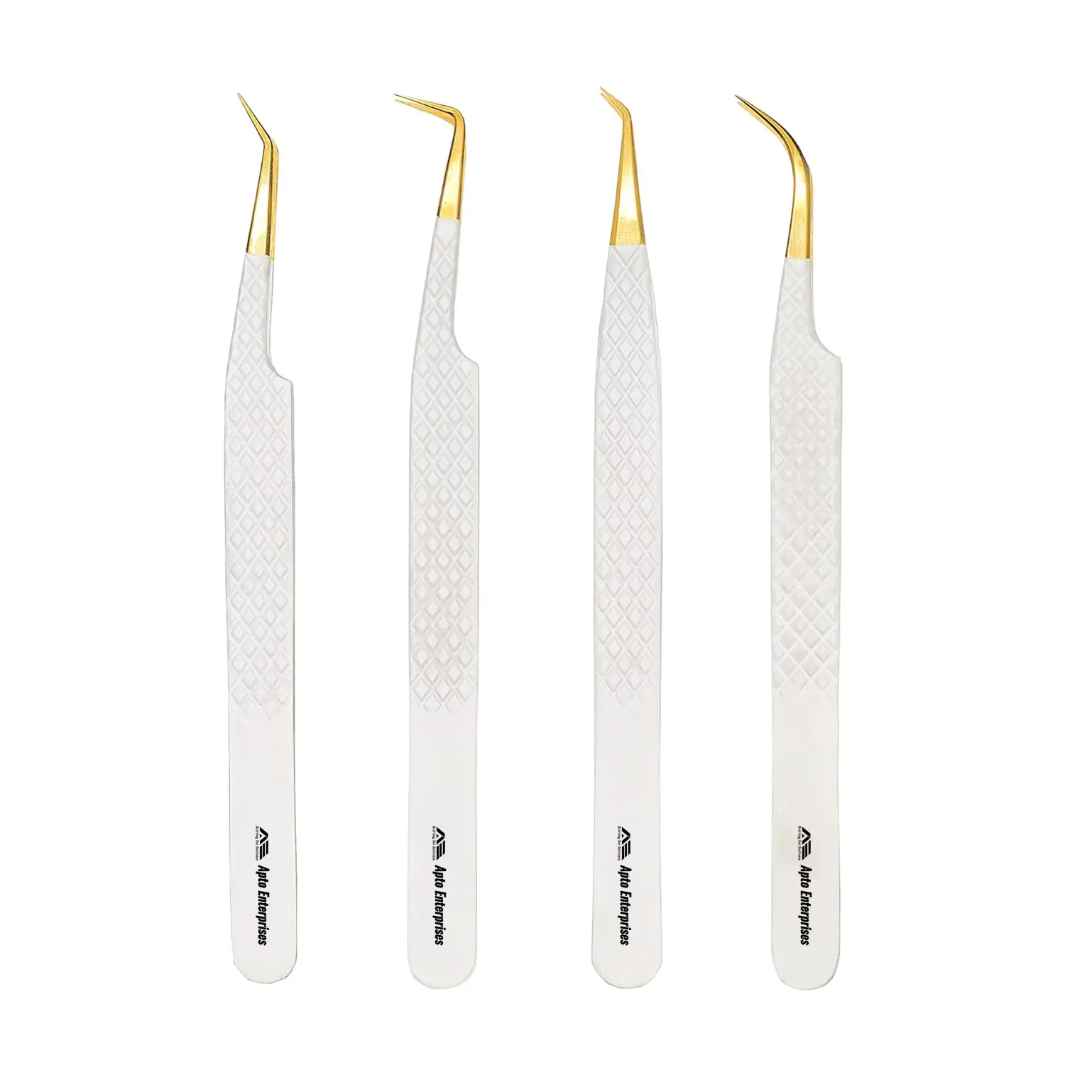 High Quality Anti Static Stainless Steel Tweezers Eyelash Tweezers Professional Stainless Steel False Eyelashes Extension