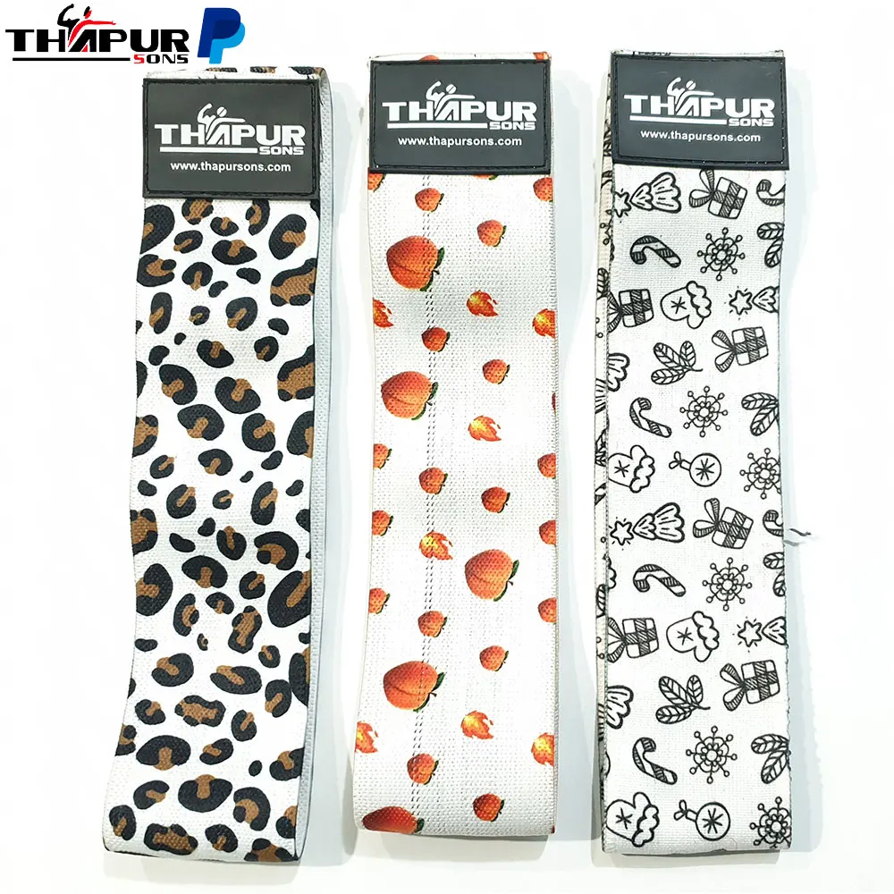 Heavy Resistance Gym Fitness Exercise Bands Set ABS Yoga Stretch Glute Bands for Booty Training with Custom Logo Loop Hip Bands